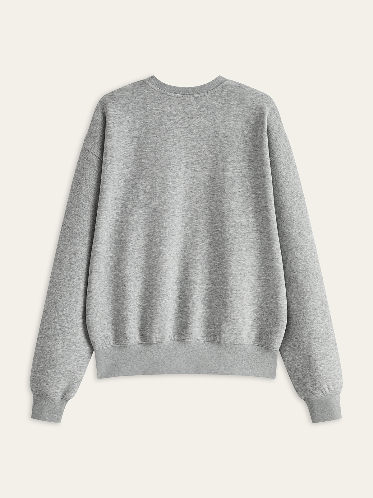 Pamuk Karışımlı Bisiklet Yaka Sweatshirt