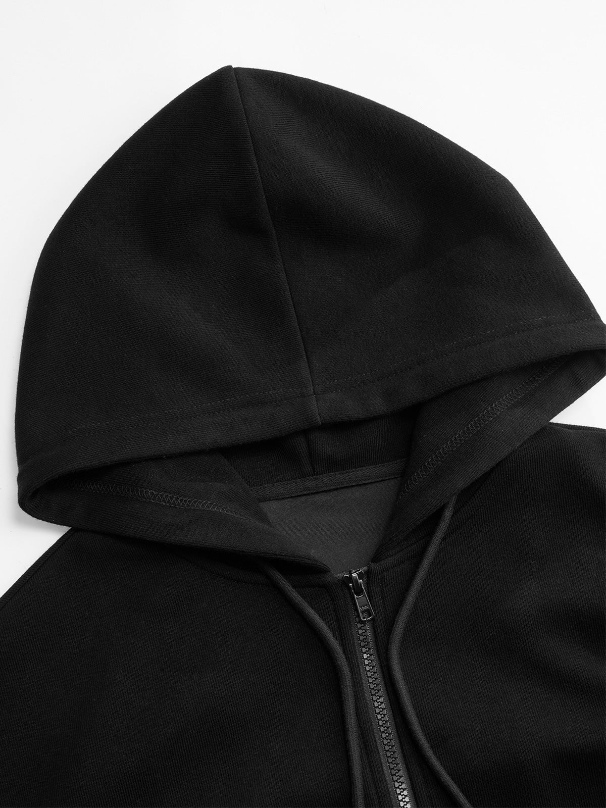 Korse Bel Detaylı Fermuarlı Kapüşonlu Sweatshirt