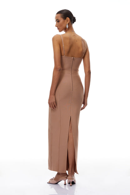Lara Korse Bandaj Maxi Elbise