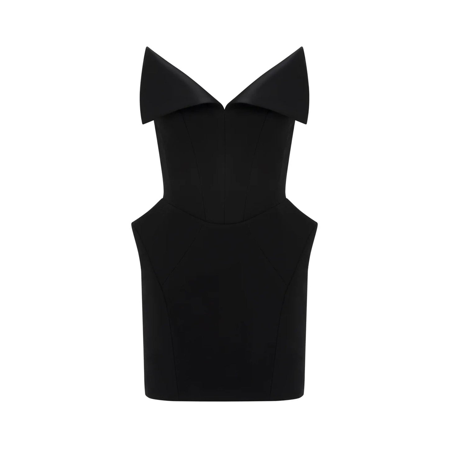 Alba Siyah Korse Mini Elbise