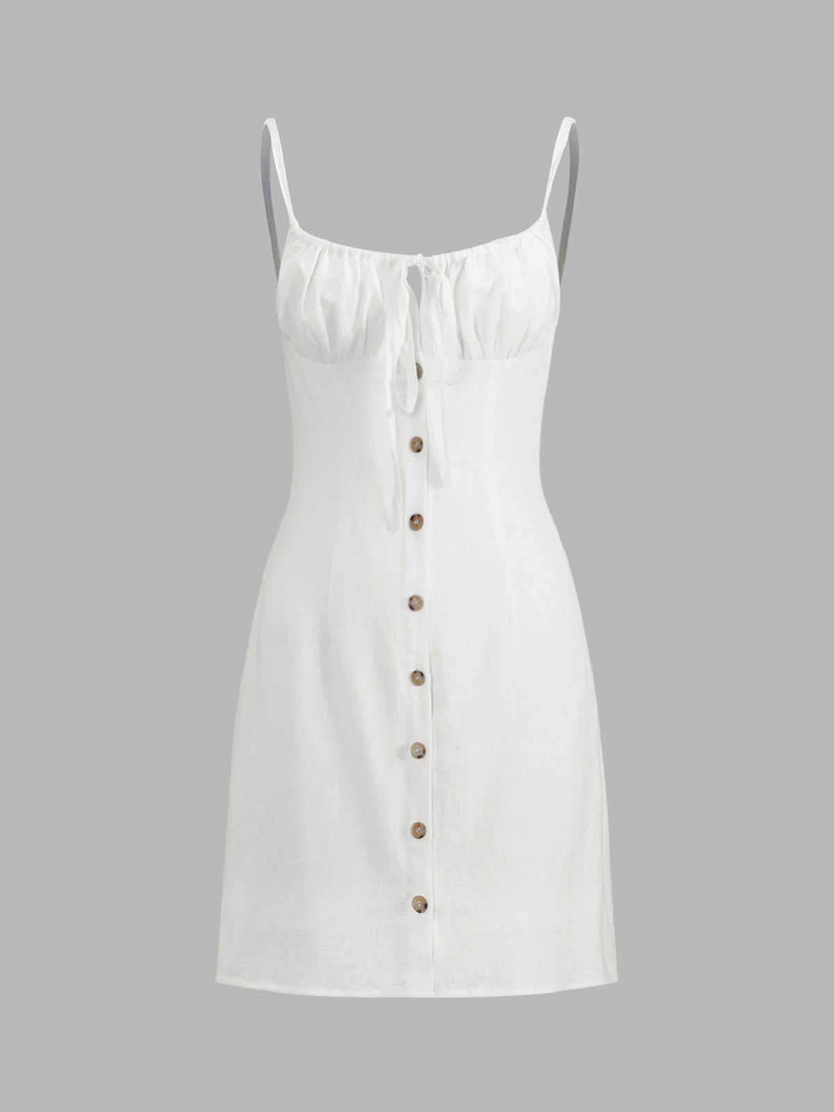 Darling Linen Düz Mini Elbise