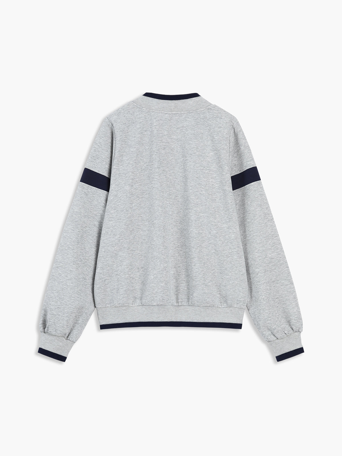 Kontrast Detaylı Büyük Beden Sweatshirt
