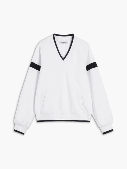 Kontrast Detaylı Büyük Beden Sweatshirt