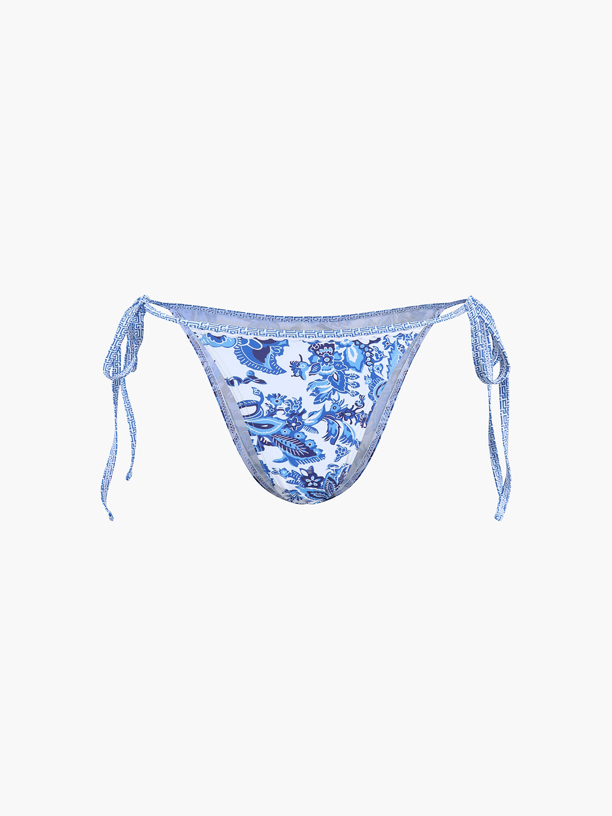 Baskılı Askılı Düğüm Detaylı Bikini Takımı