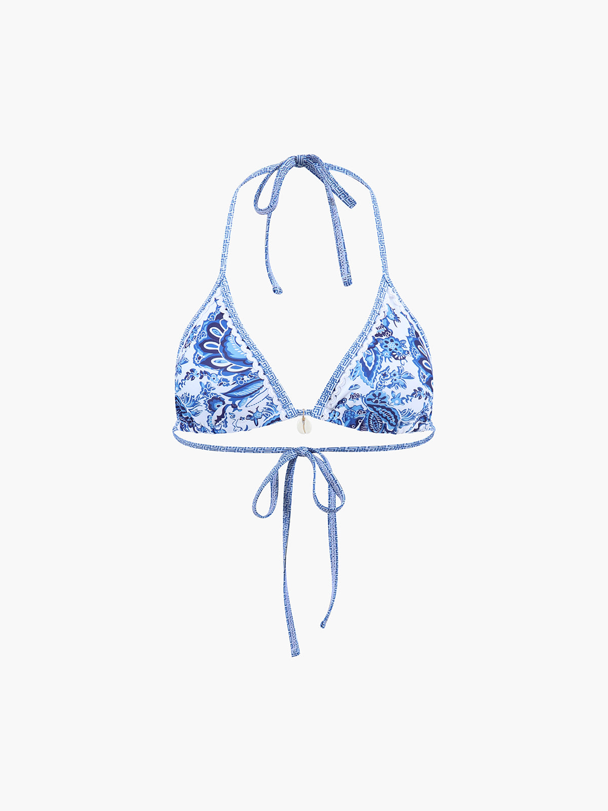 Baskılı Askılı Düğüm Detaylı Bikini Takımı