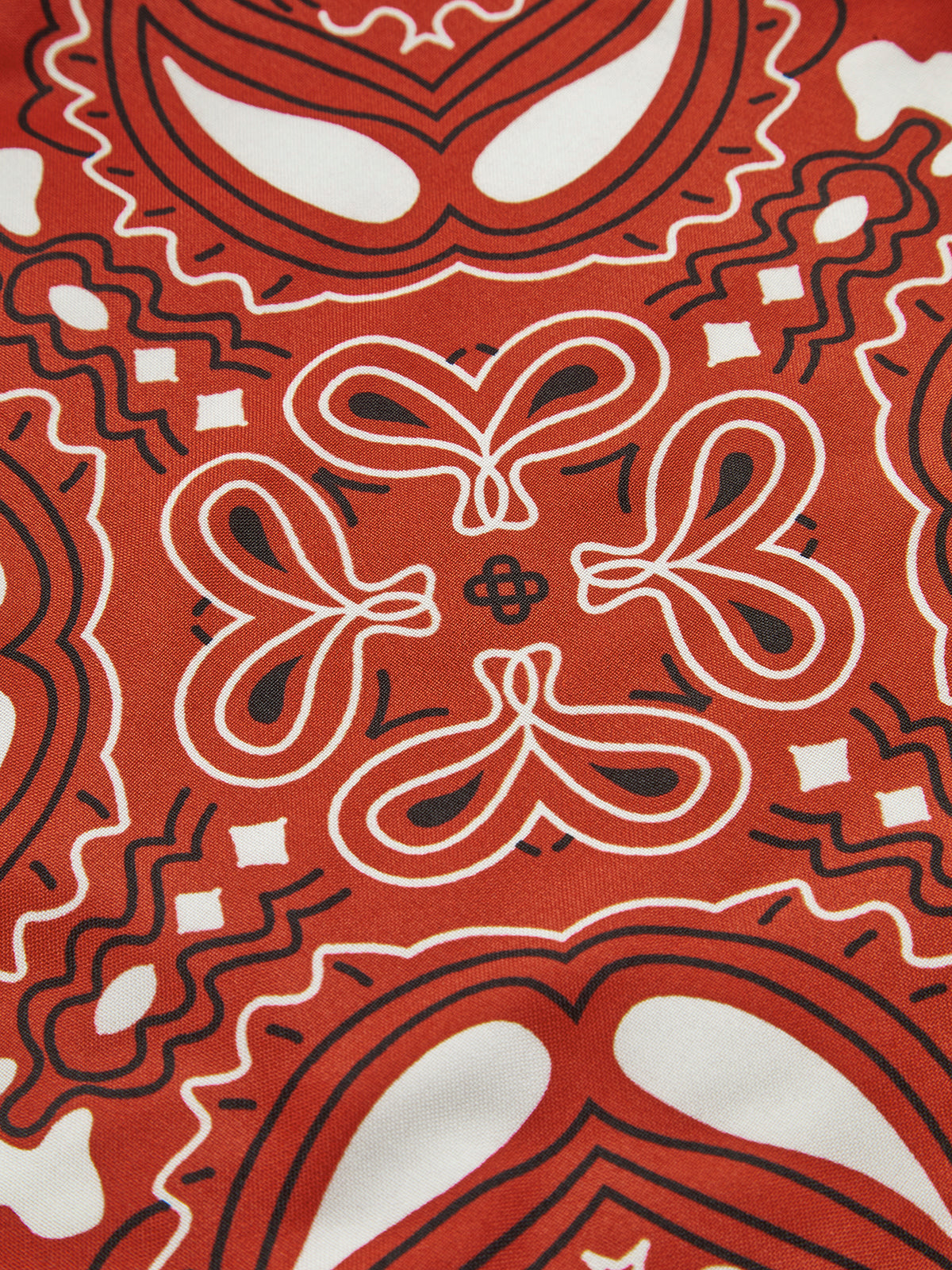 Paisley Desenli Önden Bağlamalı Yelek