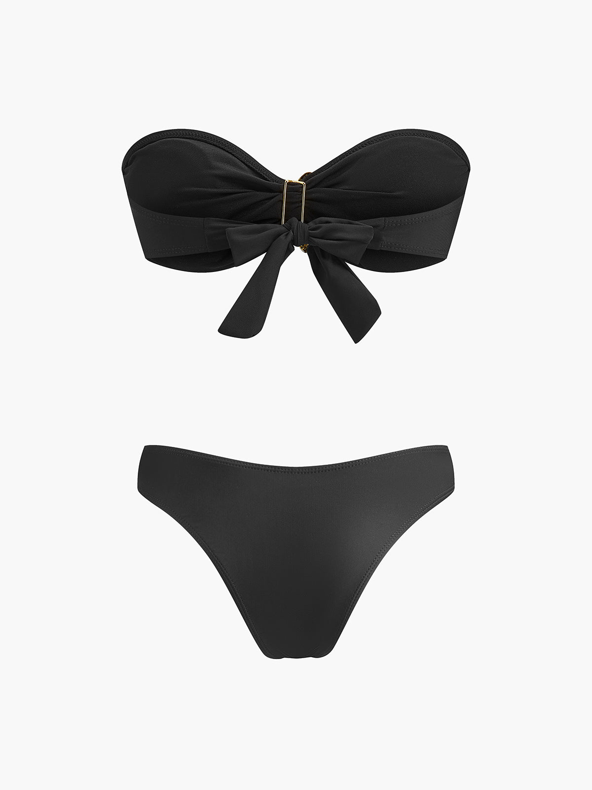 Deniz Yıldızı Detaylı, File Etekli Bandeau Bikini.