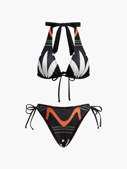 Askılı, Arkadan Bağlamalı Bikini Takımı
