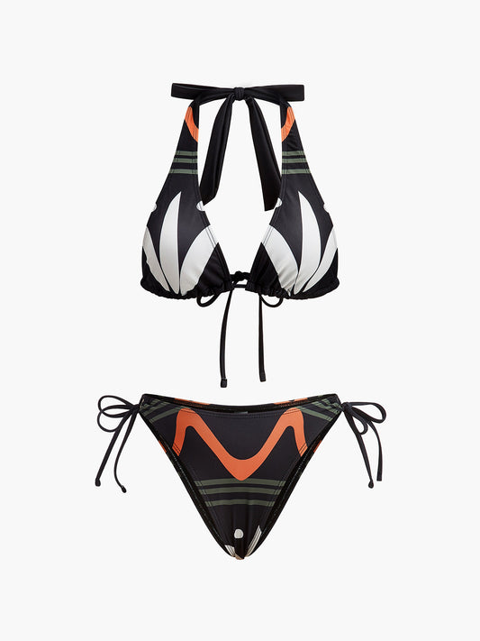Askılı, Arkadan Bağlamalı Bikini Takımı