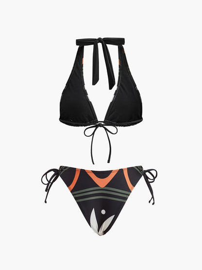 Askılı, Arkadan Bağlamalı Bikini Takımı