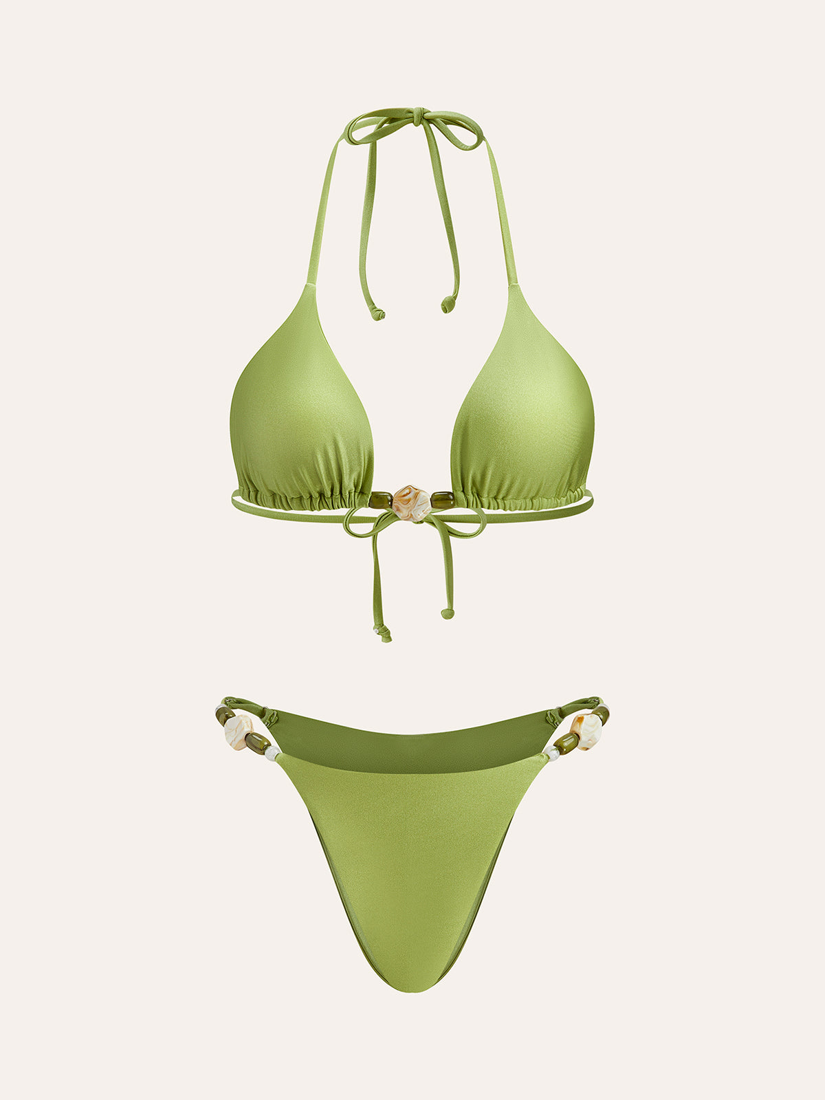 Askılı Fırfır Detaylı Bikini Takımı