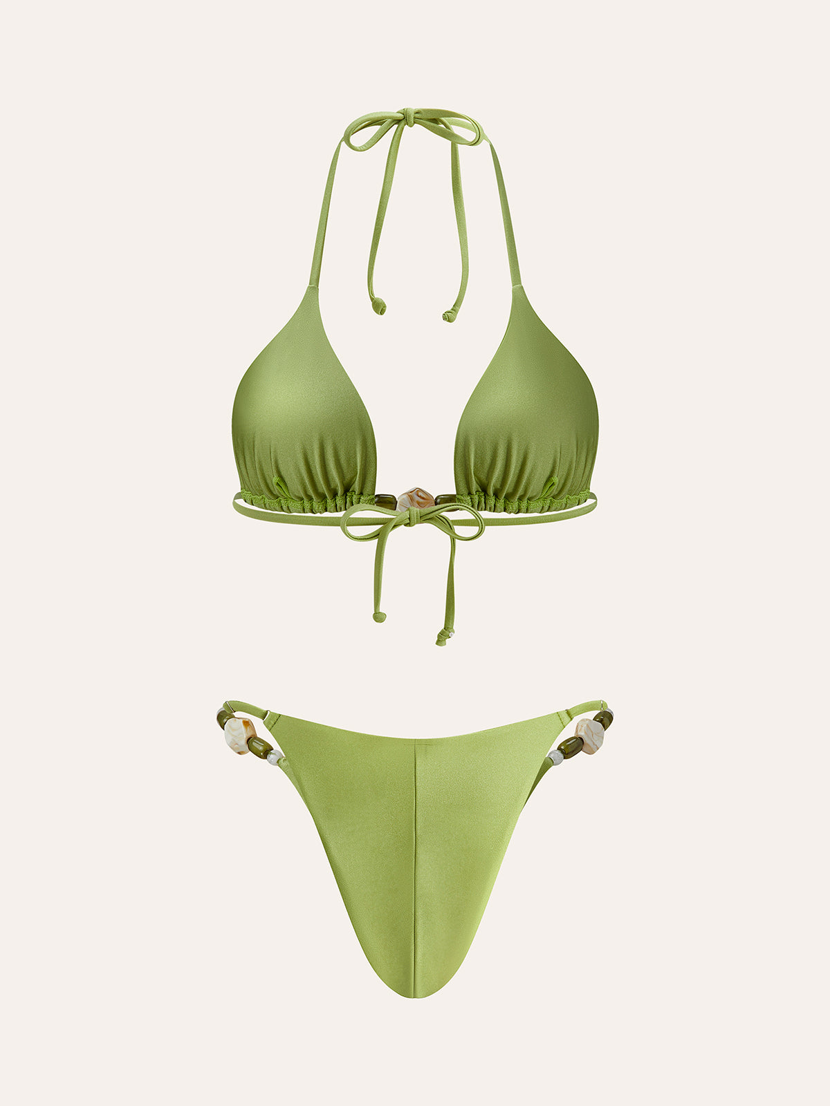 Askılı Fırfır Detaylı Bikini Takımı