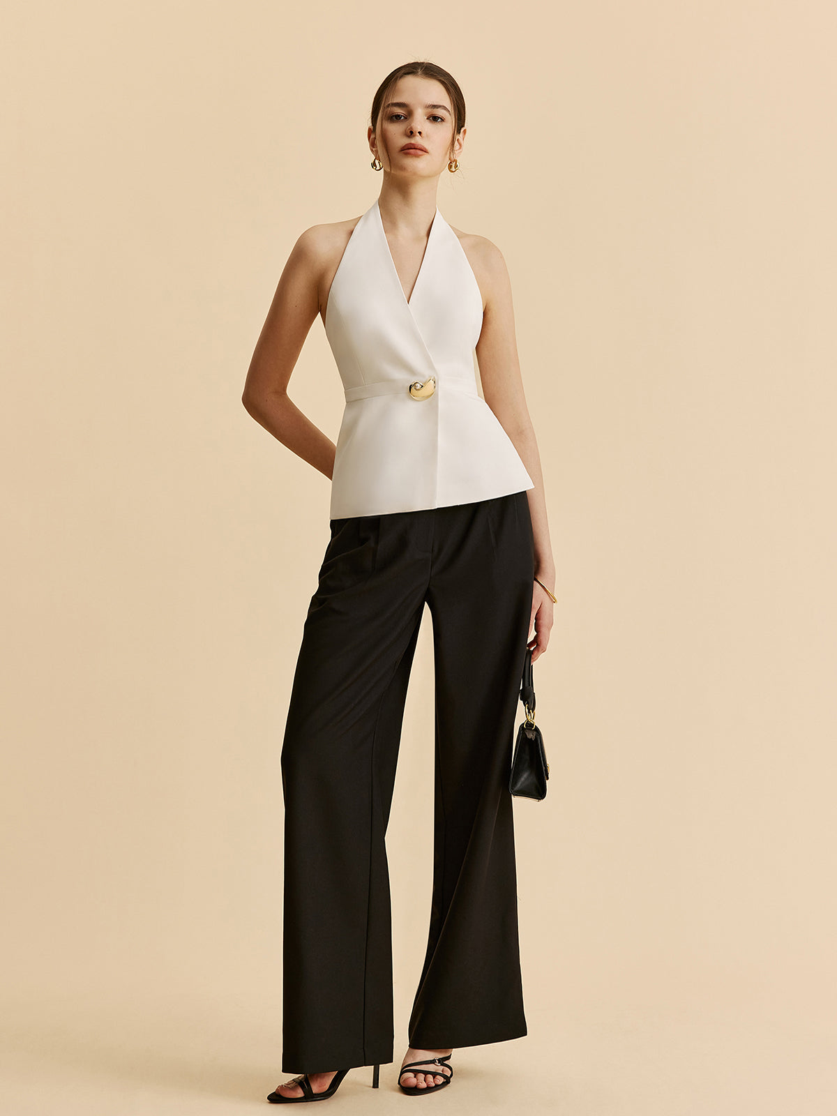 Askılı, Cepli Blazer Bluz