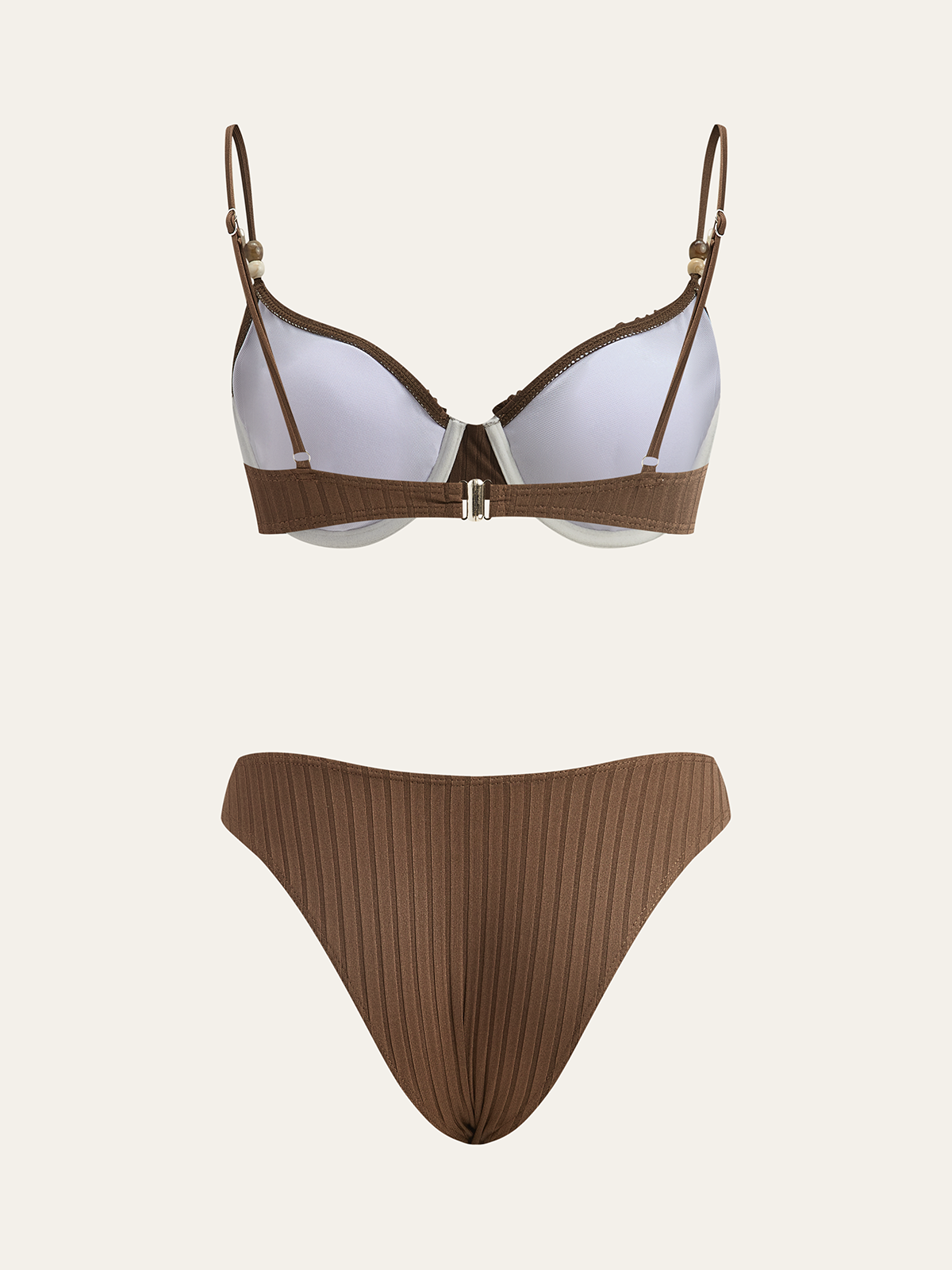 Fırfırlı Detaylı Fitilli Bikini Takımı