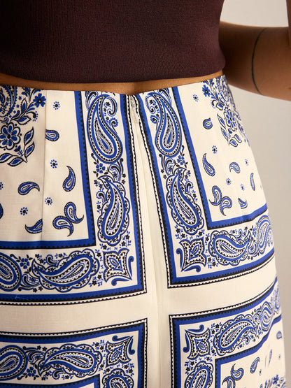 Paisley Desenli Uzun Etek