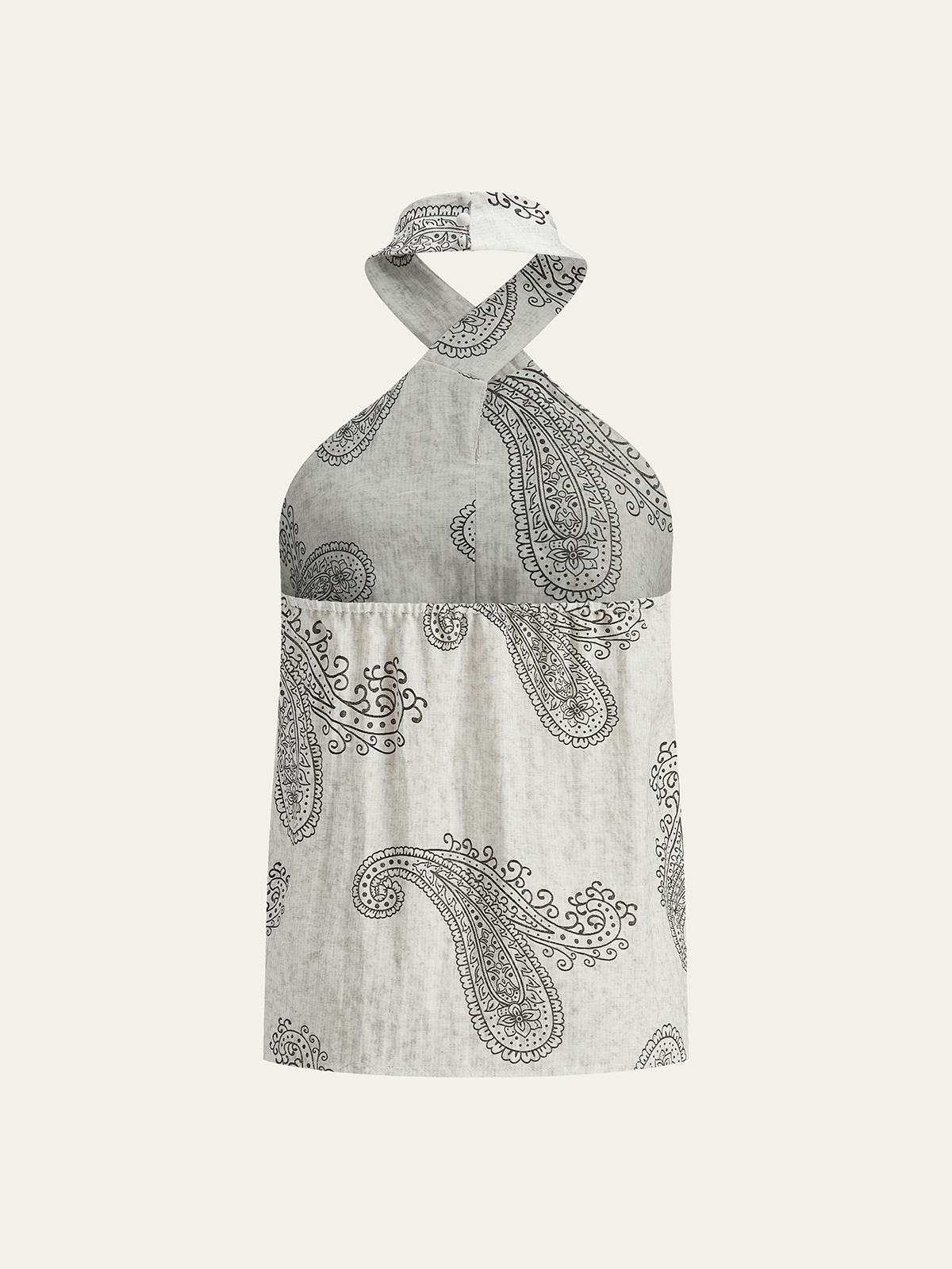 Boho Desenli Askılı Sırtı Açık Bluz