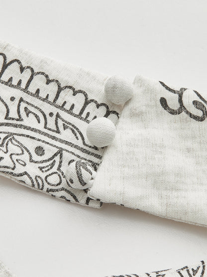 Boho Desenli Askılı Sırtı Açık Bluz