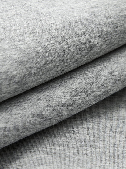 Pamuk Karışımlı Bisiklet Yaka Sweatshirt