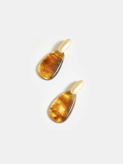 Oval Damla Küpeler