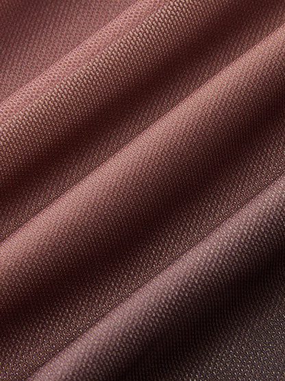 3D Gül Detaylı Ombre Fileli Omuzsuz Tişört