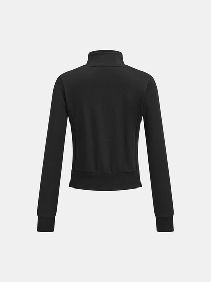 Dönüştürülebilir Yakalı Fermuarlı Sweatshirt
