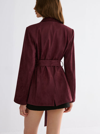 Minimalist Kemerli Blazer Ceket