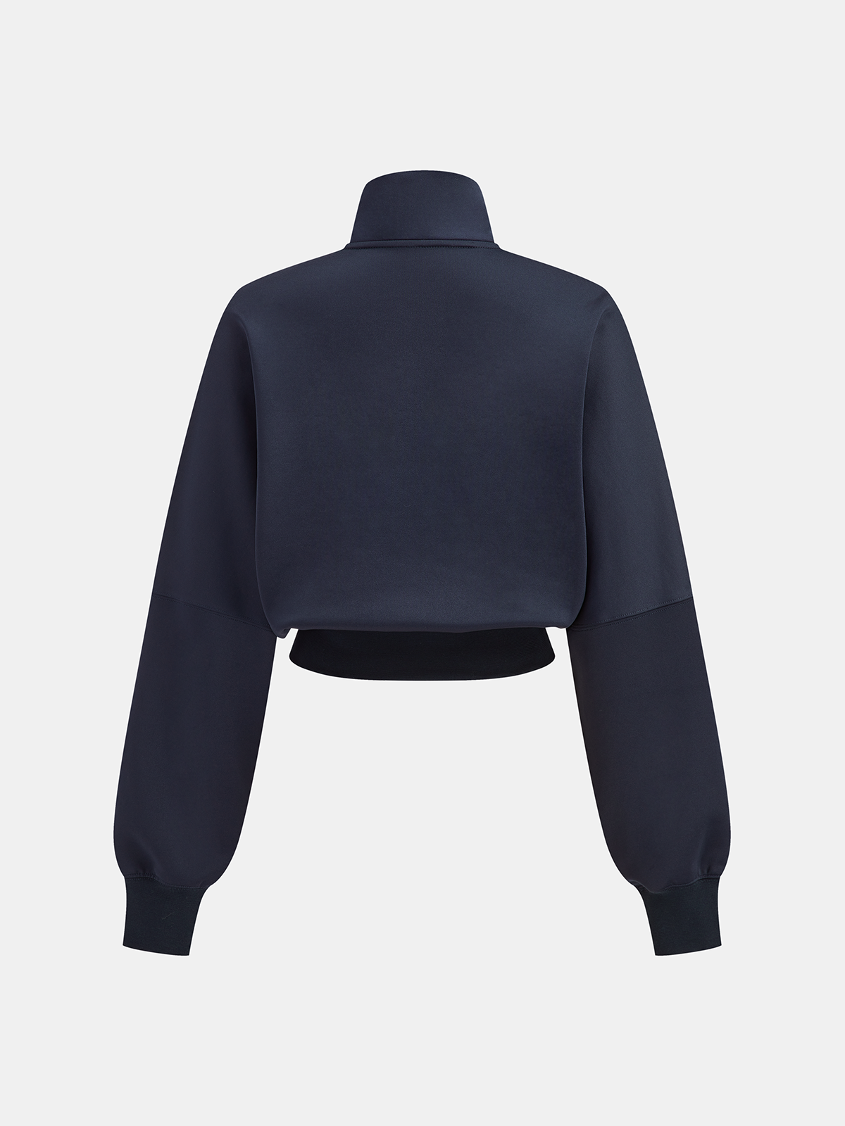 Dörtlü Çizgili Kısa Kesimli Sweatshirt