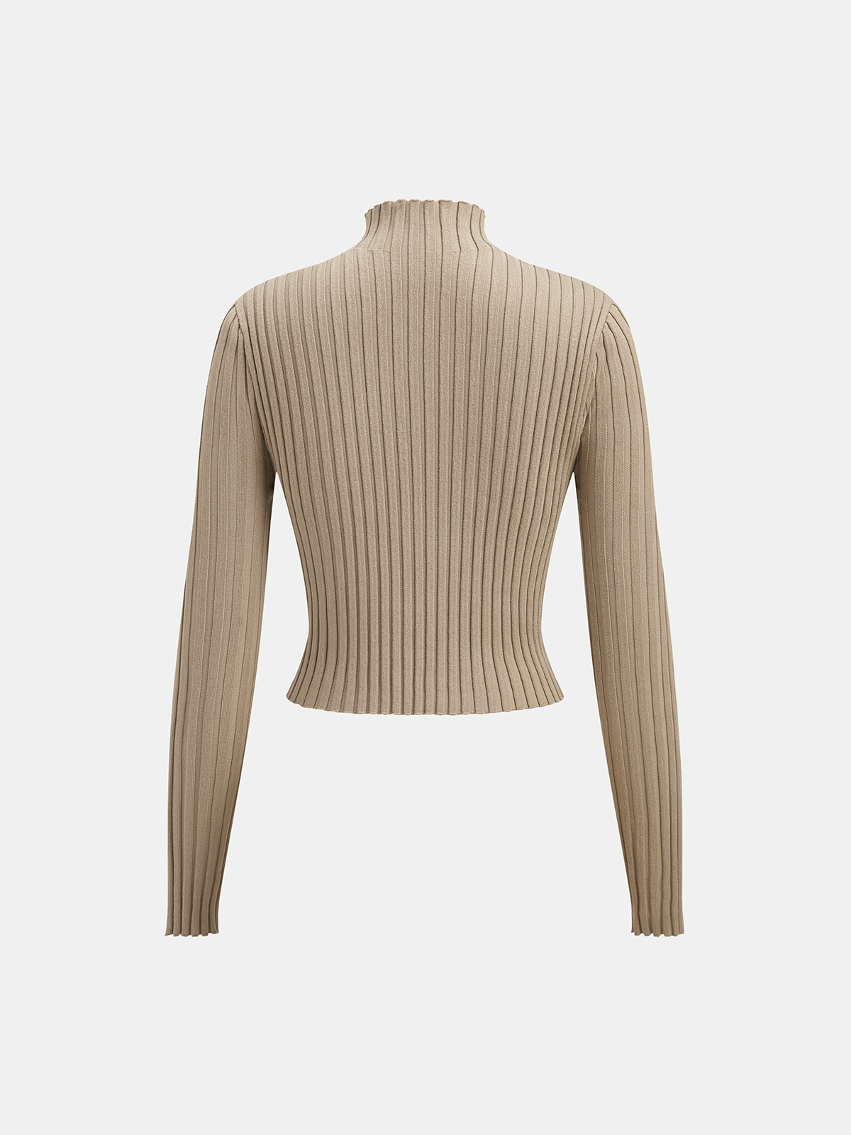 Yüksek Yakalı Çapraz Detaylı Crop Bluz Ve Midi Etek Takımı