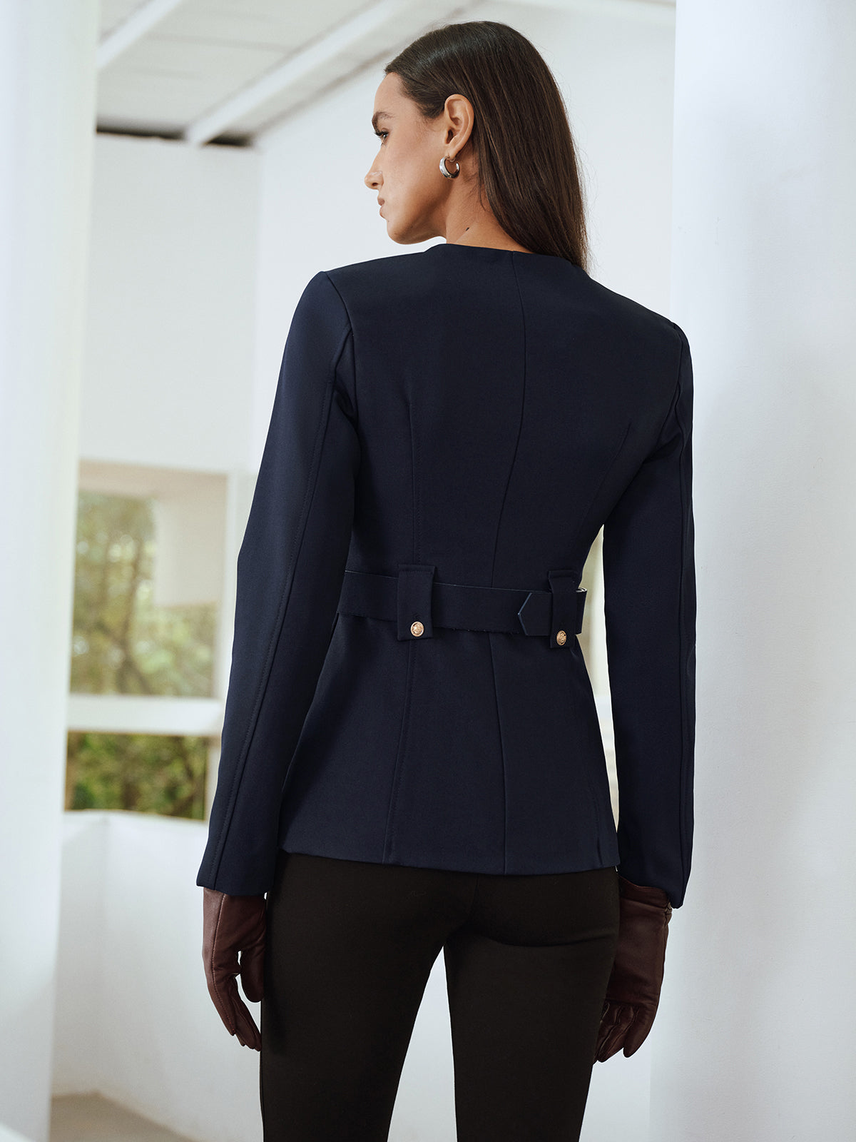 Özel Dikim Kemerli Blazer Ceket
