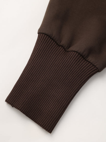 Yarım Fermuarlı Sweatshirt Mini Elbise
