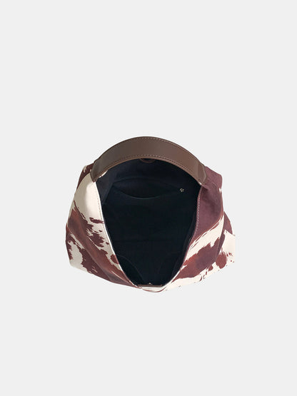 İnek Desenli Hobo Çanta