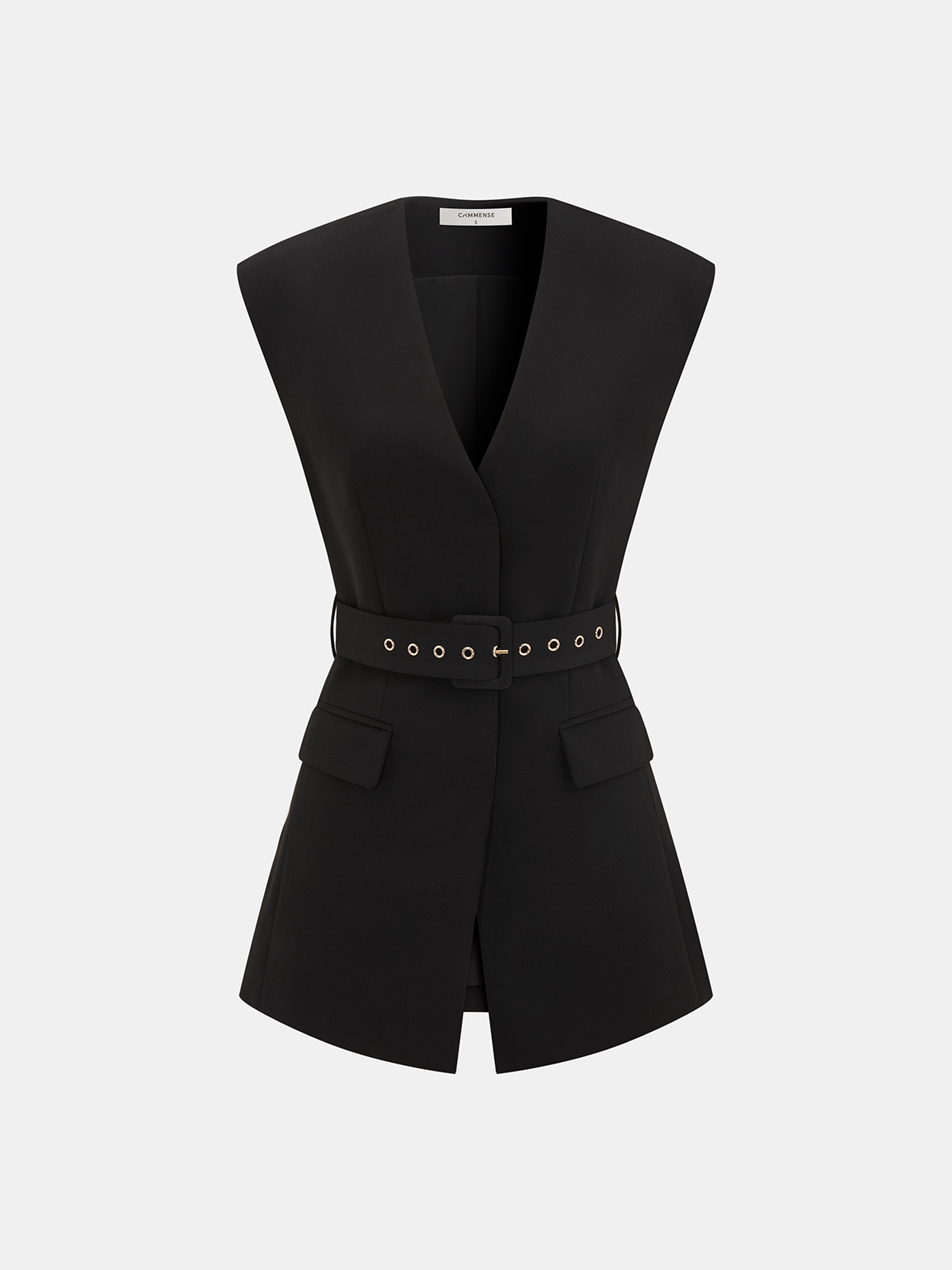 Kolsuz Kemerli Blazer Yelek
