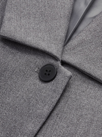 Çıkarılabilir Bel Kemeri Yaka Detaylı Özel Dikim Blazer Ceket
