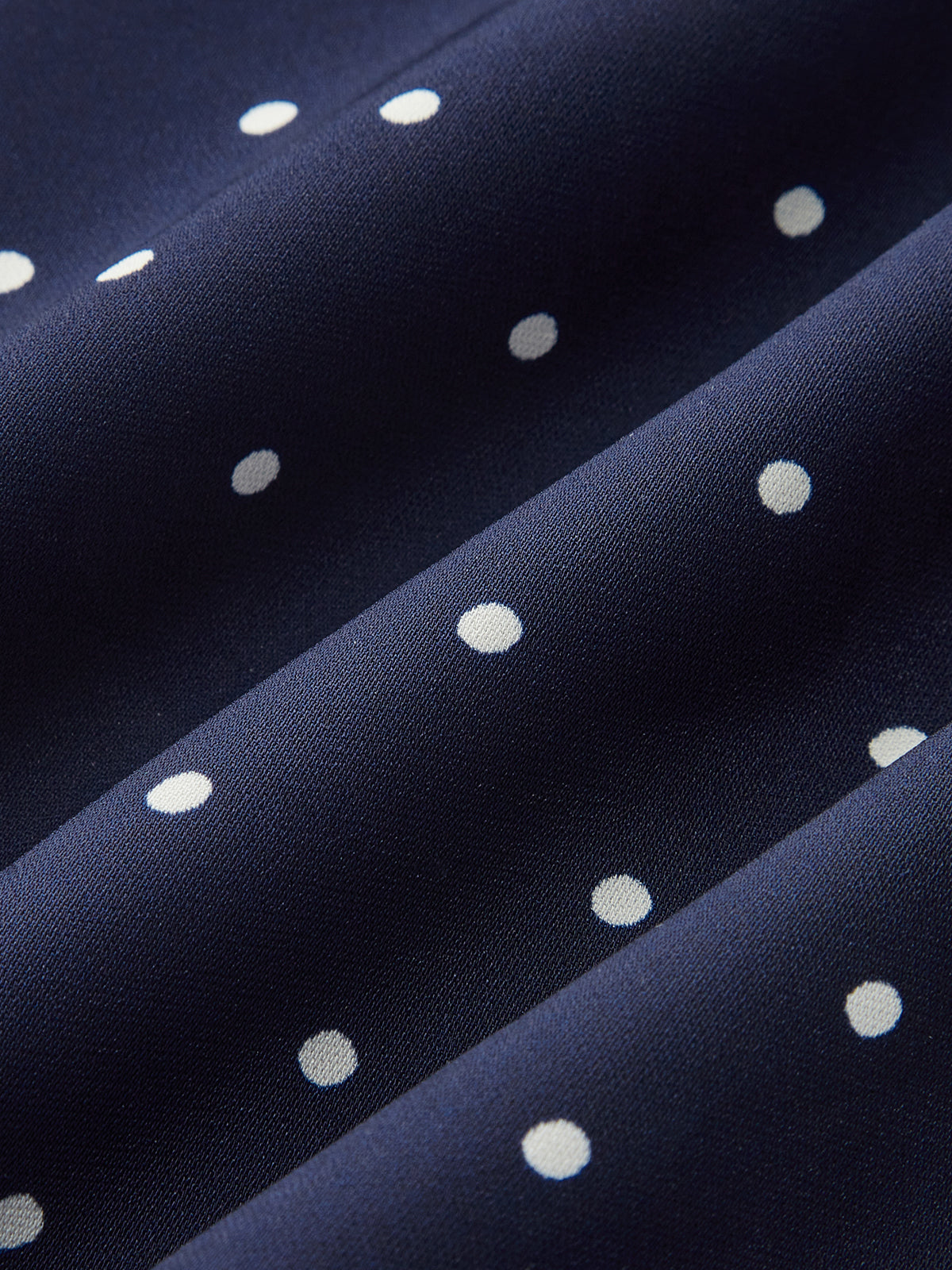 Anahtar Deliği Yakalı Puantiyeli Mini Elbise