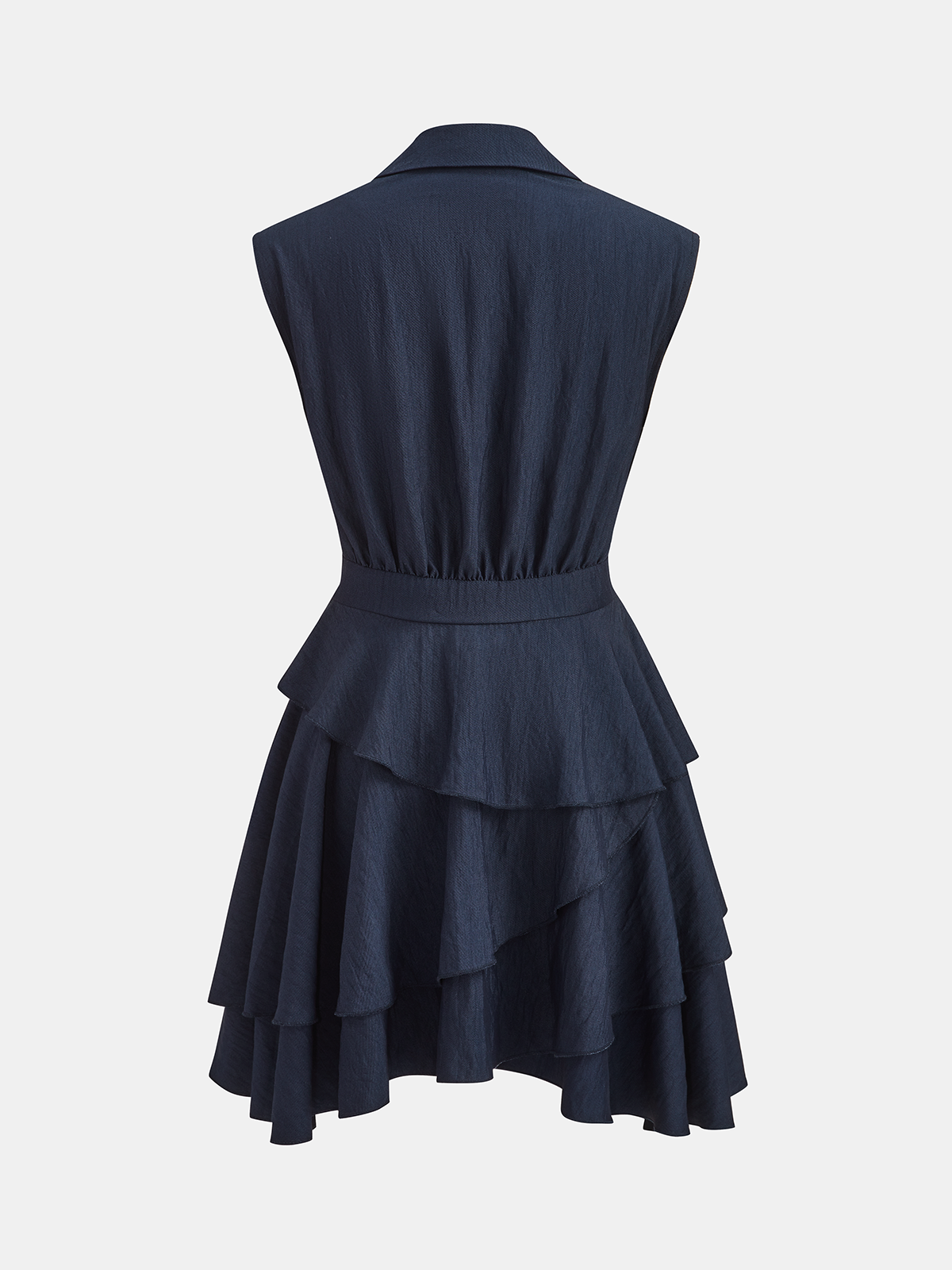 Kat Kat Fırfırlı Kolsuz Blazer Elbise