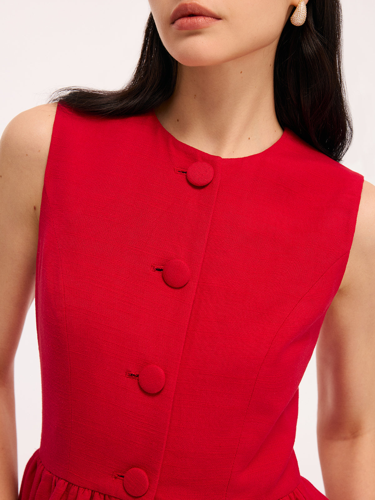 Kolsuz Peplum Bluz Ve Şort Takımı