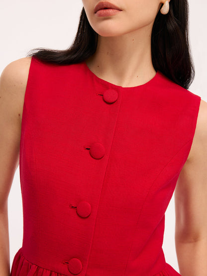 Kolsuz Peplum Bluz Ve Şort Takımı