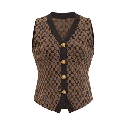 Cyrielle Monogram Jakarlı Üst ve Pantolon Takımı