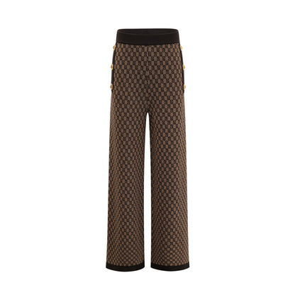 Cyrielle Monogram Jakarlı Üst ve Pantolon Takımı