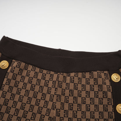Cyrielle Monogram Jakarlı Üst ve Pantolon Takımı