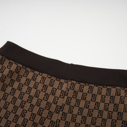 Cyrielle Monogram Jakarlı Üst ve Pantolon Takımı