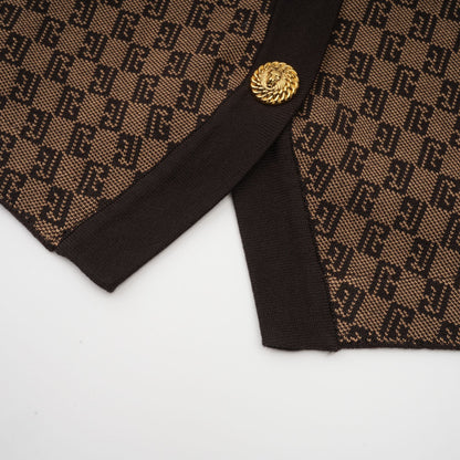 Cyrielle Monogram Jakarlı Üst ve Pantolon Takımı