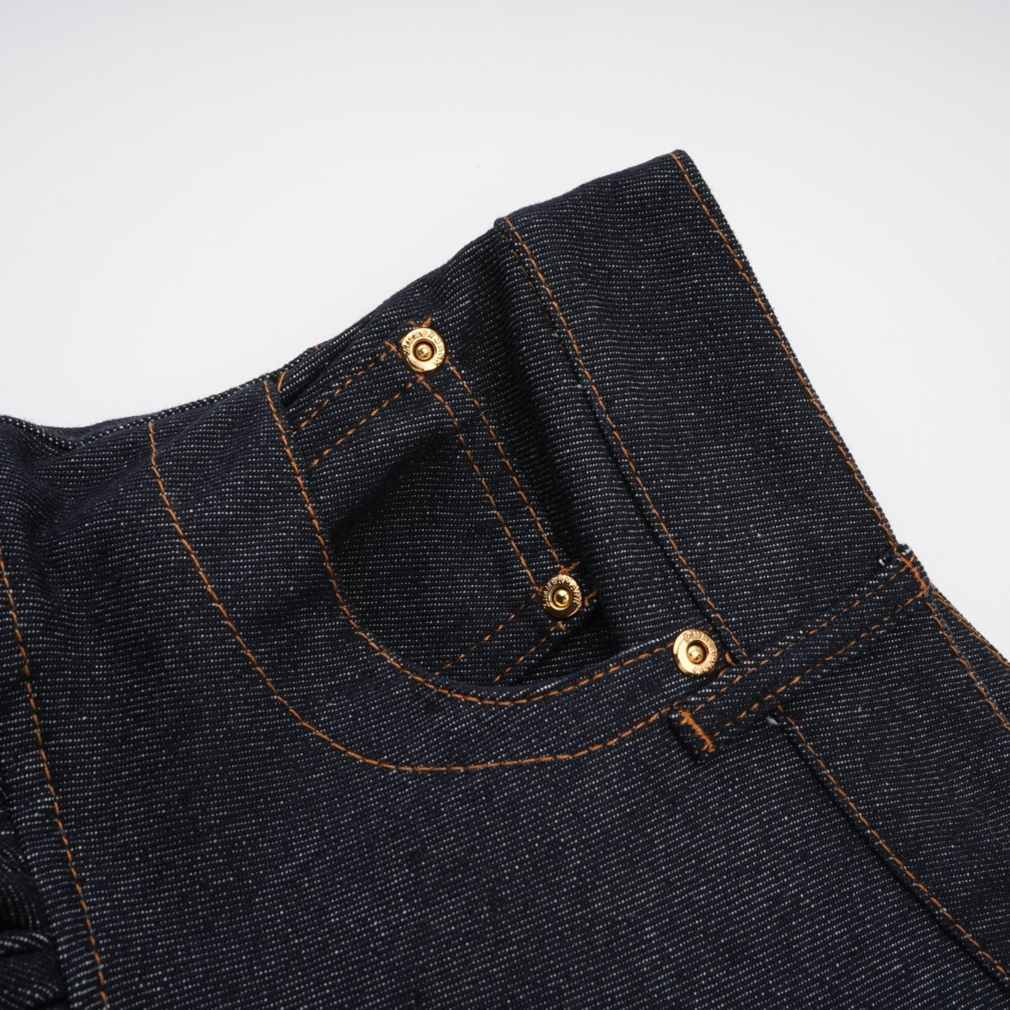 Florence Indigo Mavi Fırfırlı Denim Mini Etek