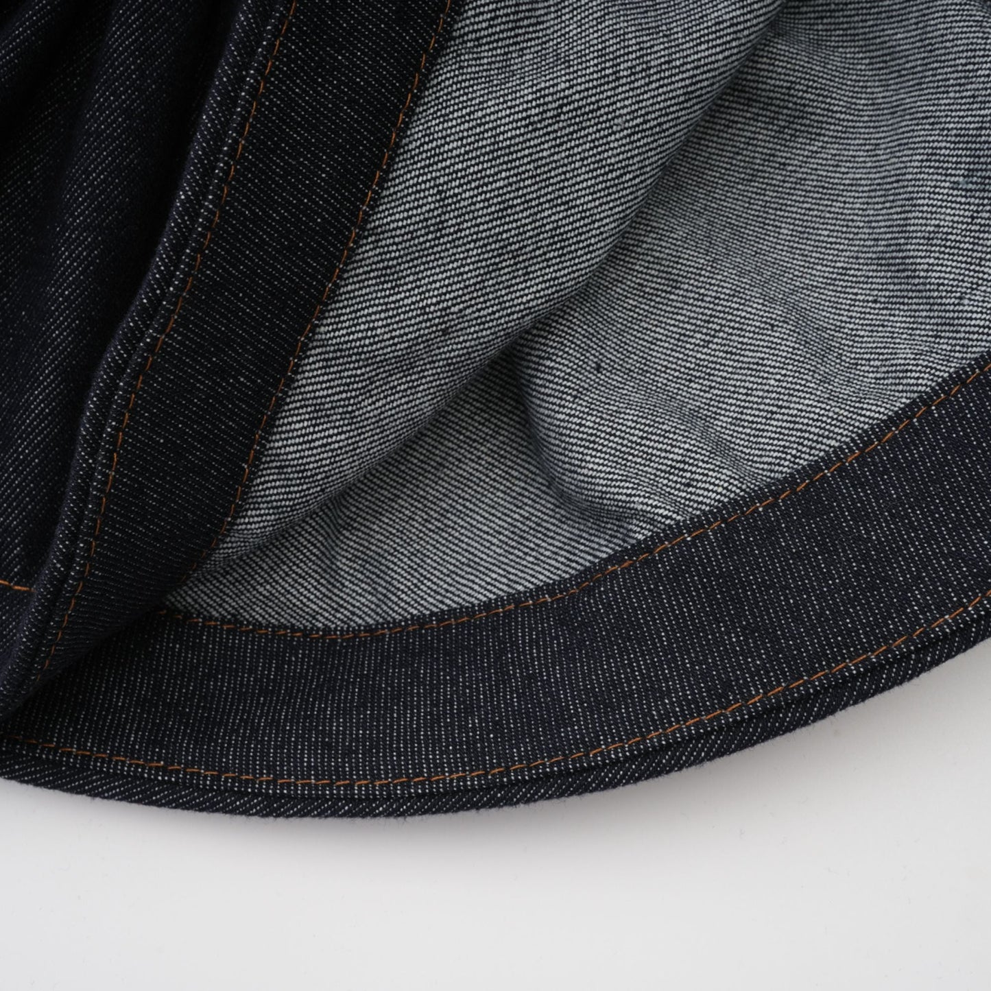 Florence Indigo Mavi Fırfırlı Denim Mini Etek