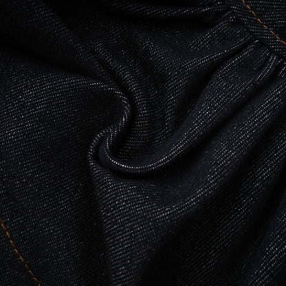 Florence Indigo Mavi Fırfırlı Denim Mini Etek