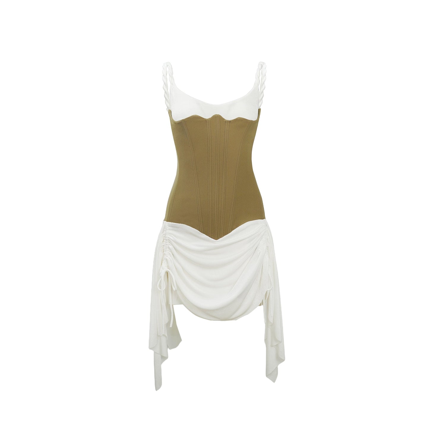 Yasmine Büstiyer Panelli Mini Elbise