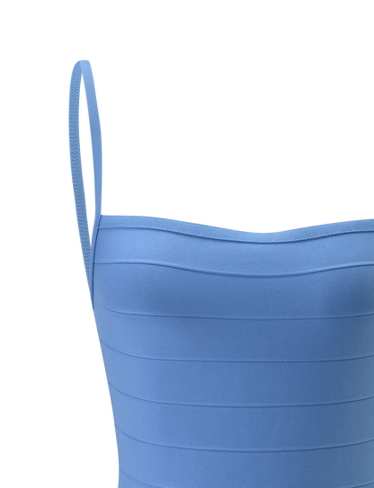 MIDORI BANDAGE ELBİSE - MAVİ