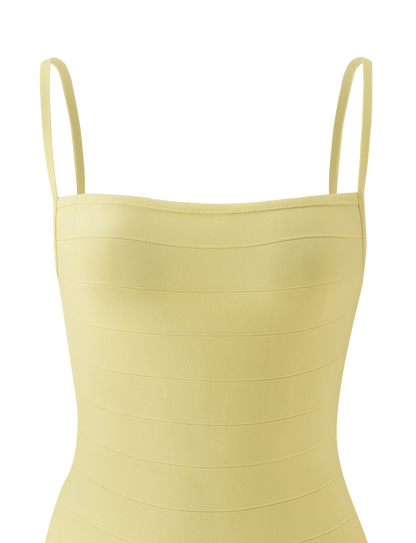 MIDORI BANDAGE ELBİSE - SARI