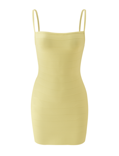 MIDORI BANDAGE ELBİSE - SARI